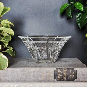 Waterford 1997 Welcome Fluted Crystal Bowl, 8.25 Inch Wide